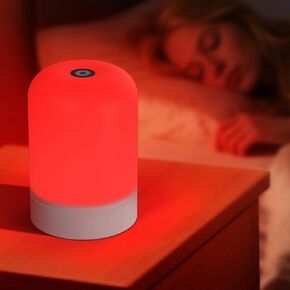 Red Light Therapy for Sleep, Red Night Light, Touch Dimmable-670NM Light Lamp for Adults & Kids, Night Lights with 670nm for Stress Relief Relaxation Travel Meditation and Yoga in Kuwait