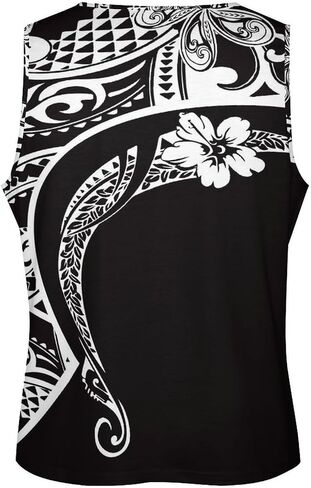 Men Polynesian Tribal Quick Dry Workout Tank Top Hawaiian Samoan Gym Muscle Tee Bodybuilding Sleeveless Shirt in Saudi Arabia