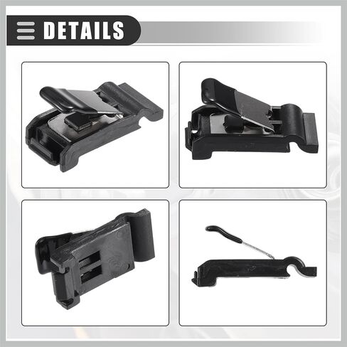 Fuel Door Spring Clip, Gas Fuel Tank Door Cover Release Spring Clip, for Toyota Camry 2012-2019, Plastic Metal, No.7736002020, Black Replacement Car Parts in Saudi Arabia