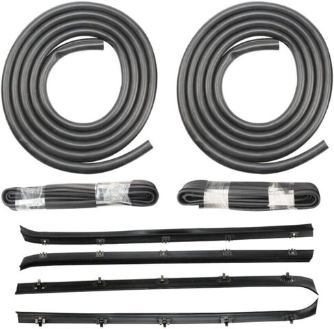 مجموعة أدوات أختام شريط السير الوقائي لنوافذ الباب الأمامي لـ K5 Blazer 81-86، لـ C1500/C2500 Suburban 81-86، لـ R/V 1500/2500 Suburban 89-91، لشاحنة C10 81-86 & Suburban 81-86 in Saudi Arabia