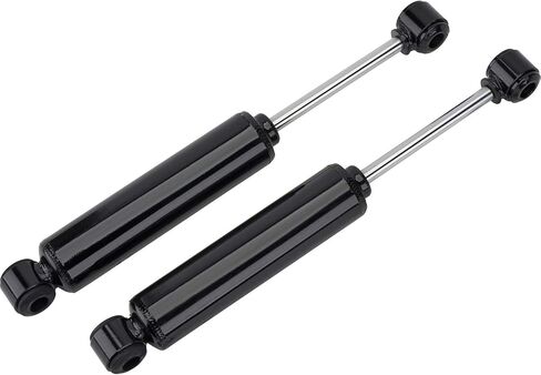 Speedway Motors Mono Tube Shocks, Black Painted, High-Pressure Gas Shocks, 12-1/2" Mounted Length, Adjustable Bushings for 1/2" or 5/8" Bolts, 9-5/8" to 14-5/8" Travel, Sold as a Pair in Saudi Arabia