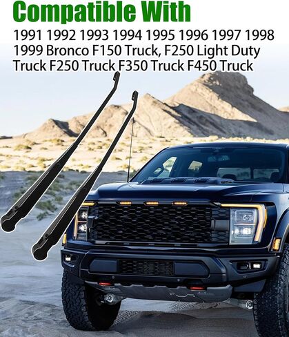 1 Pair Front Windshield Wiper Arm Replacement Kit Compatible With 91-99 Ford Bronco F150/F250/F350/F450, Left and Right Wiper Arm Replace 42631 F1TZ17526AA F4TZ17526A in Saudi Arabia