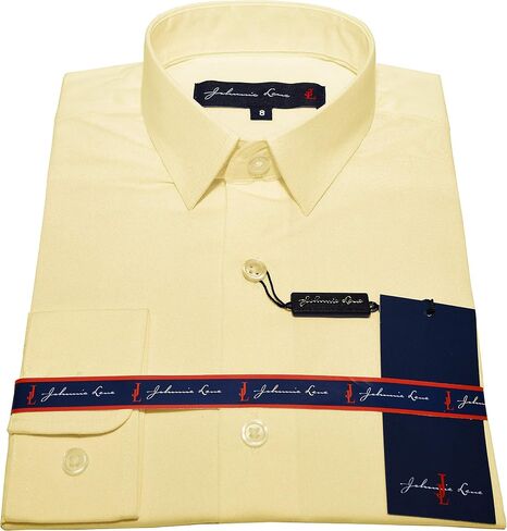Boy's Slim Fit Long Sleeve Sateen Dress Shirt in Saudi Arabia