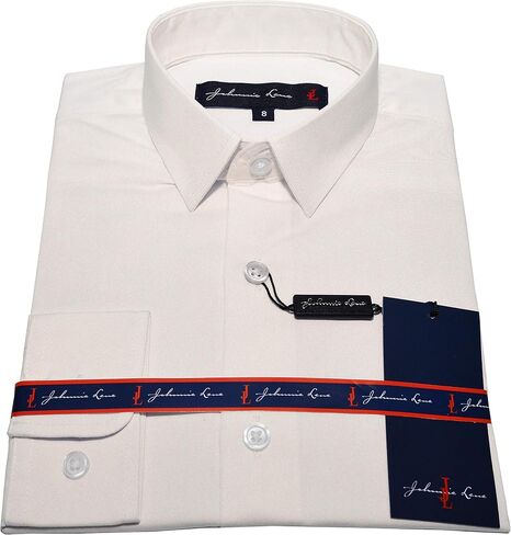 Boy's Slim Fit Long Sleeve Sateen Dress Shirt in Saudi Arabia