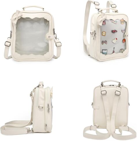 Ita حقيبة ظهر حقيبة كروسبودي محفظة Kawaii حقيبة أنيمي لطيف دمية حقيبة ل Kpop مروحة اليابانية أنيمي دبوس العرض in Kuwait