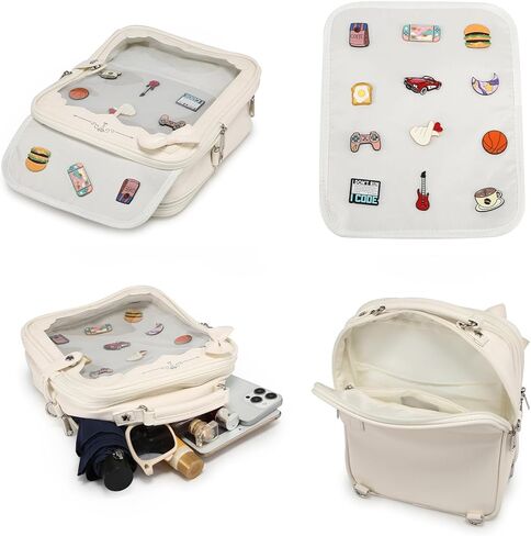 Ita حقيبة ظهر حقيبة كروسبودي محفظة Kawaii حقيبة أنيمي لطيف دمية حقيبة ل Kpop مروحة اليابانية أنيمي دبوس العرض in Kuwait