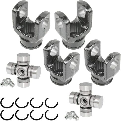 Caltric Complete Front Propeller Shaft Yoke Compatible with Kawasaki Bayou 300 Klf300C 4X4 1989-2005 in Saudi Arabia