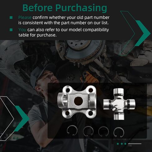 Flange Yoke 2-2-939+5-153X Universal Joint 1310 Series U Joint Kit، متوافق مع Ford Explorer 1995-2007، متوافق مع Ford Ranger 1995 1996 1997، OE#2-2-939 5-153X in Saudi Arabia