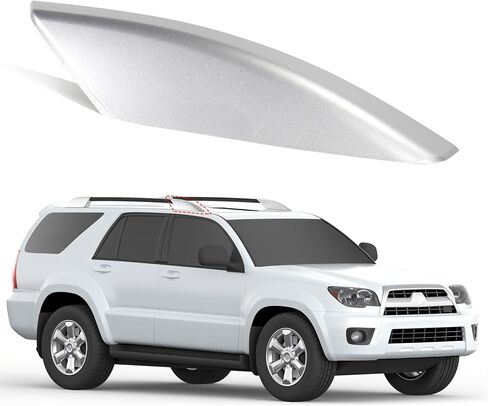 أغطية نهاية رف السقف مناسبة لسيارة Toyota 4Runner 4WD N210 2003 2004 2005 2006 2007 2008 2009 غطاء حاجز السقف غطاء حامل البضائع غطاء حماية ملحقات السيارة مجموعة من 4 قطع فضية in Kuwait