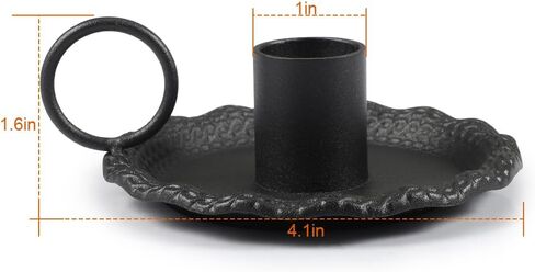 حاملات شموع، حاملات شموع مستدقة، حامل شموع رومانسي لقطعة الطاولة المركزية، واستقبال الزفاف، والاحتفالات، والكريسماس، وتزيين رف الموقد وديكور المنزل (عبوتان باللون الأسود) in Kuwait