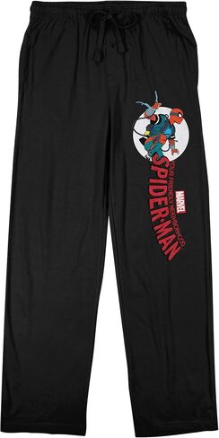 Your Friendly Neighborhood Spider-Man Web-Shooting Logo Adult Black Sleep Pajama Pants in Saudi Arabia
