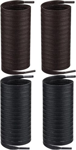 2 Pairs Shoelaces for Thursday Boot, 6.5MM Flat Waxed Cotton Shoe Laces Strings Replacement for Hiking Working Shoes in Saudi Arabia