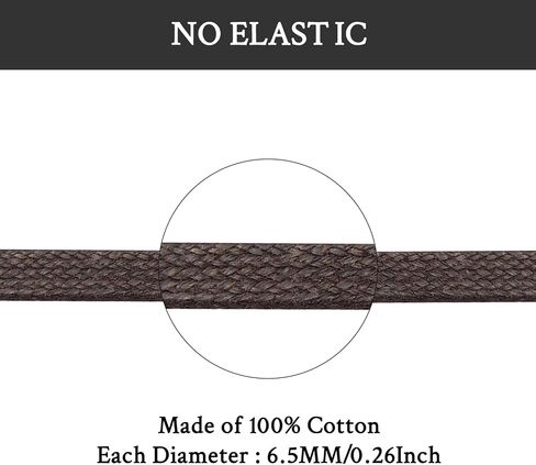 2 Pairs Shoelaces for Thursday Boot, 6.5MM Flat Waxed Cotton Shoe Laces Strings Replacement for Hiking Working Shoes in Saudi Arabia