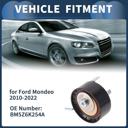 Belt Tensioner Drive Belt Tensioner Pulley Assembly for Ford Mondeo 2010-2022 No.BM5Z6K254A Metal 1 Pc in Saudi Arabia