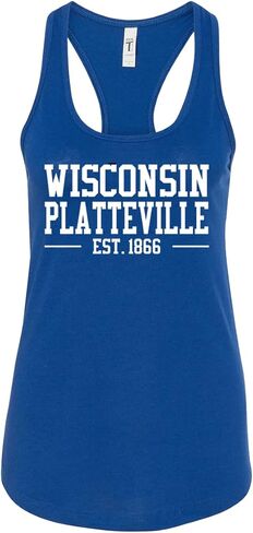 CreateMyTee | Wisconsin Platteville Pioneers Ladies Tank Top in Saudi Arabia