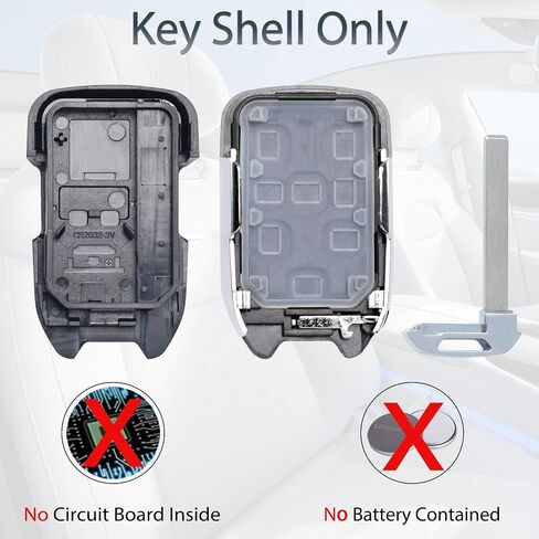 Key Fob Shell Case Replacement Fits for Chevy Silverado GMC Sierra 1500 2500HD 3500HD 2019 2020 2021 2022 2023 Keyless Entry Remote Control 5 Button Key Pad Cover in Saudi Arabia