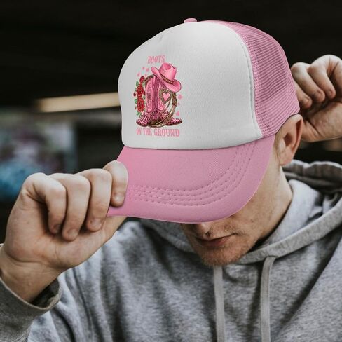 Boots On The Grounds Hat for Men Fashion Washed Distressed Baseball Cap in Saudi Arabia