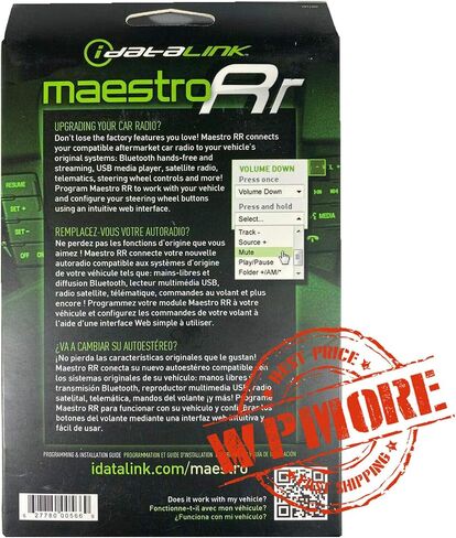 iDatalink MAESTRO ADS-MRR + HRN-HRR-CH1 T-Harness for Select CHRYSLER DODGE JEEP 2007 and UP in Saudi Arabia