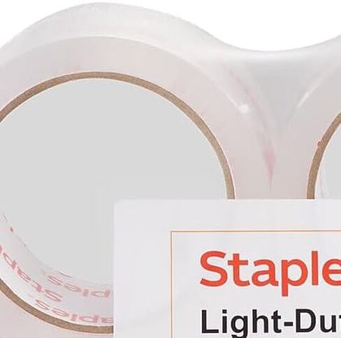 شريط PKing خفيف الوزن للحركة والتخزين 467951 من STAPLES، مقاس 1.88 بوصة × 54.6 ياردة شفاف، 6/RL in Saudi Arabia