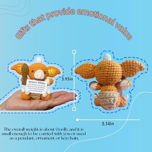 Emotional Support Crochet Kingdom Tears Bokoblin Crochet Animal Cute Positive Pig Stress Relief Therapy Gift Zelda Figures Funny Zelda Gifts Handmade Desk Accessoriesn in Kuwait