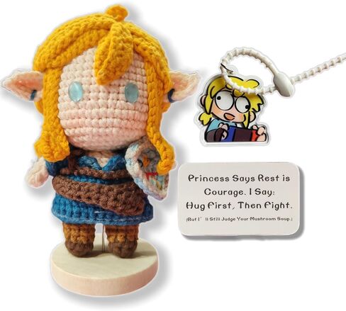 Emotional Support Crochet Kingdom Tears Bokoblin Crochet Animal Cute Positive Pig Stress Relief Therapy Gift Zelda Figures Funny Zelda Gifts Handmade Desk Accessoriesn in Kuwait