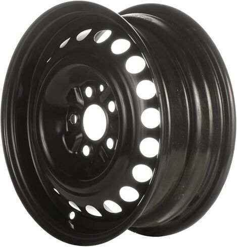 14" Steel Wheel (OEM) - Fits 1999-2002 Dodge Neon (20-Hole Design) - Black Reman Steel Wheel in Saudi Arabia