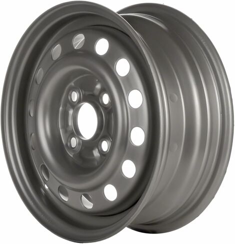 13 inch Steel Wheel Rim for 1993-1997 Honda Civic/Del Sol (14-Hole Design) - Silver Reman Factory Steel Wheel in Saudi Arabia