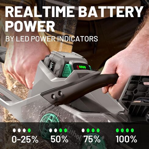Litheli Battery Pack 40V, 2.5Ah Replacement Lithium Batteries, Only Fit for Litheli 40V Power Tools and Outdoor Power Equipment in Kuwait