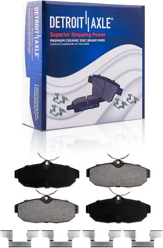Detroit Axle - Brake Kit for 2005-2010 Ford Mustang Disc Brake Rotors 2006 2007 2008 2009 Ceramic Brakes Pads Front & Rear Replacement in Saudi Arabia