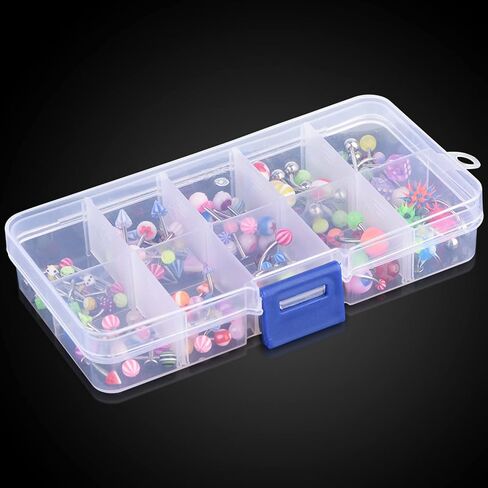 110pcs set Tongue Nose Belly Button Rings Mixed Stainless Steel Body Piercing Jewelry in Saudi Arabia