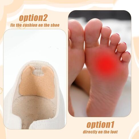 72 pcs Horseshoe Feet Pads Soft Felt Callus Cushions Thick U Shape Metatarsal Pads Adhesive Corn Protectors for Prevention Foot Heels More Blister Pain Relief Women Men Bottom Side in Saudi Arabia