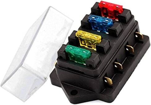 GLEAVI كتلة فيوز السيارات 4-Way Car Circuit 12v / 24v Cover and 4 حجرة in Kuwait