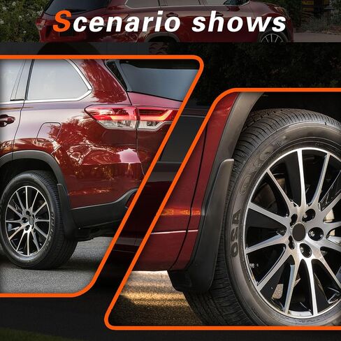 2015 Highlander Mud Flaps Mud Guards Compatible with Toyota Highlander 2015-2019 Splash Guard No Drilling Required All Weather Mudflaps(Set of 4) in Kuwait