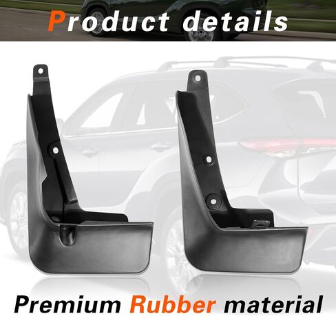 2015 Highlander Mud Flaps Mud Guards Compatible with Toyota Highlander 2015-2019 Splash Guard No Drilling Required All Weather Mudflaps(Set of 4) in Kuwait