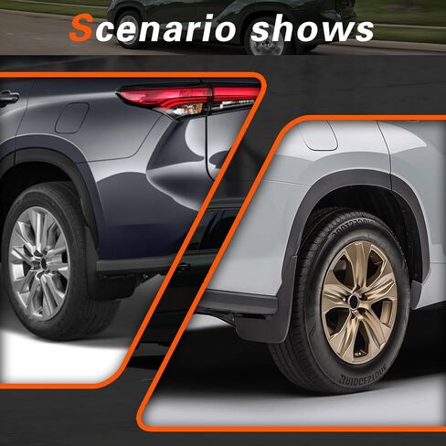 2015 Highlander Mud Flaps Mud Guards Compatible with Toyota Highlander 2015-2019 Splash Guard No Drilling Required All Weather Mudflaps(Set of 4) in Kuwait