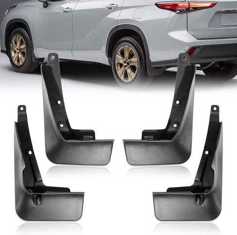 2015 Highlander Mud Flaps Mud Guards Compatible with Toyota Highlander 2015-2019 Splash Guard No Drilling Required All Weather Mudflaps(Set of 4) in Kuwait