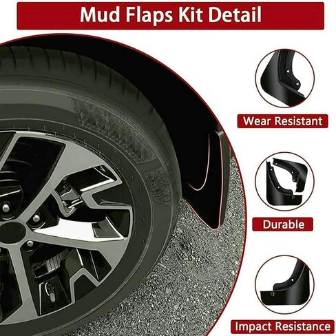 4Pcs Splash Guards Mud Flaps Guards Fender Mudguard Protector Accessories for Mazda CX-5 2022 2023 2024 2025 in Saudi Arabia