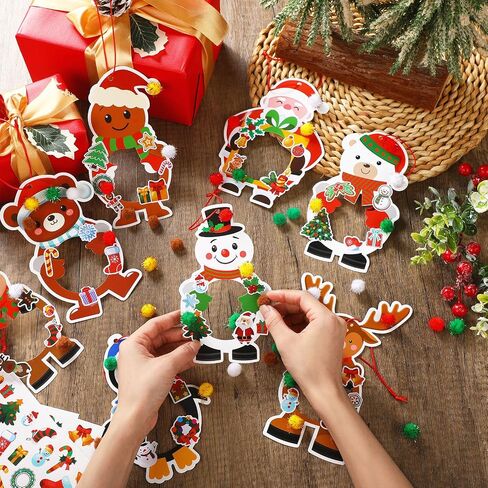 Qunclay 48 Sets Thanksgiving Pilgrim Boy and Girl Picture Frame Crafts Thanksgiving DIY Picture Frame Craft Kits Make Your Own Photo Frame Kit Ornaments for Party Supplies Gift Home Activities Decor in Saudi Arabia