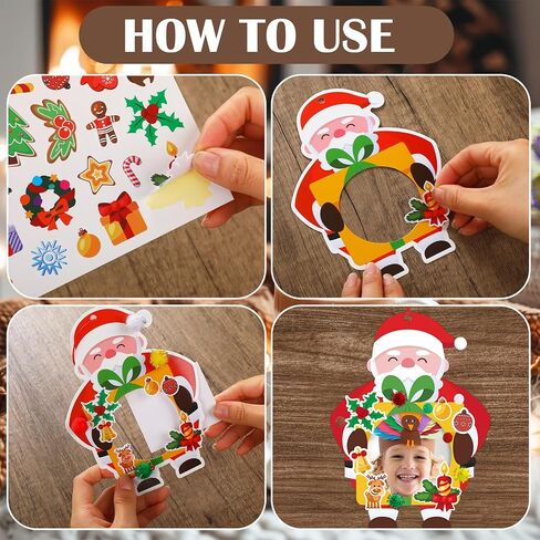 Qunclay 48 Sets Thanksgiving Pilgrim Boy and Girl Picture Frame Crafts Thanksgiving DIY Picture Frame Craft Kits Make Your Own Photo Frame Kit Ornaments for Party Supplies Gift Home Activities Decor in Saudi Arabia