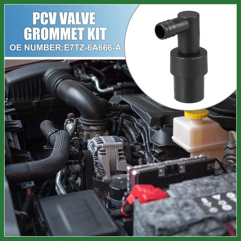 Motoforti PCV صمام جروميت العادم إيجابية علبة المرافق التهوية تركيبات لفورد F-150 F-250 1987-1996 طويلة الأمد in Saudi Arabia