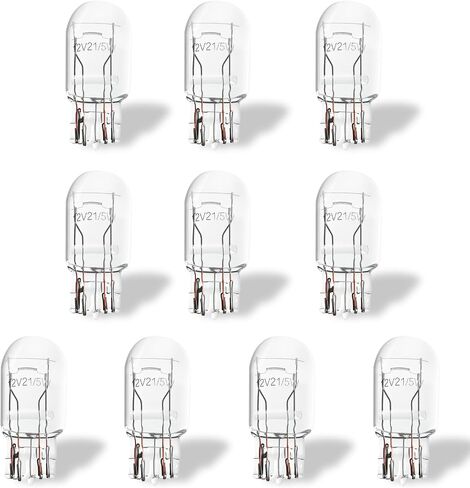 10 Pcs 3157 Car Turn Signal Bulb,Car Accessories Brake Light Bulb,Plug and Play Long Life Indicator Bulb,12V 27/8W Ultra-bright Light Bulb,Universal Automotive Lighting Accessories for Truck SUV in Saudi Arabia