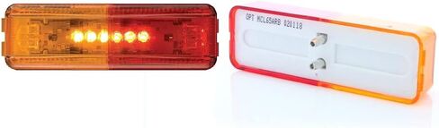 Optronics Led C/M Thin Line Amb/Red 6D 4.13 Rect Fender Mount Light in Saudi Arabia