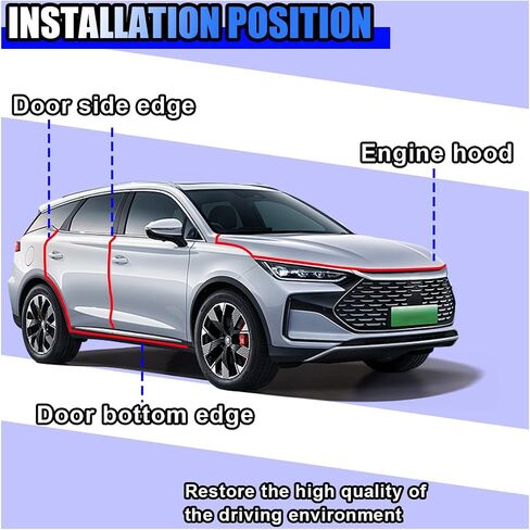 32Ft(10M) Car Door Edge Protector, Anti-Collision Car Door Entry Guard Protective Strip, No Glue Automotive Trim Doors Edge Guard (Clear) in Saudi Arabia