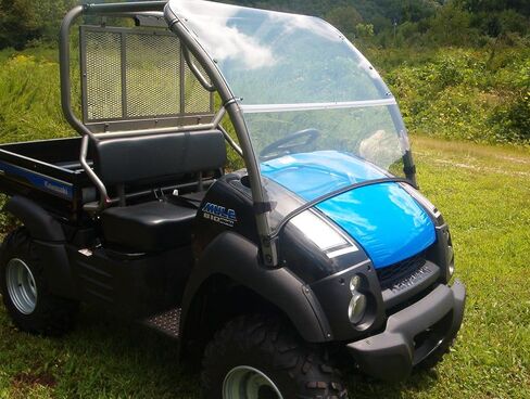 متوافق مع 04-16 Kawasaki 600,610,XC Mule، زجاج أمامي شفاف قابل للطي...سُمك كامل 1/4 بوصة! in Saudi Arabia