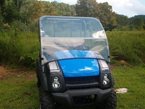 متوافق مع 04-16 Kawasaki 600,610,XC Mule، زجاج أمامي شفاف قابل للطي...سُمك كامل 1/4 بوصة! in Saudi Arabia