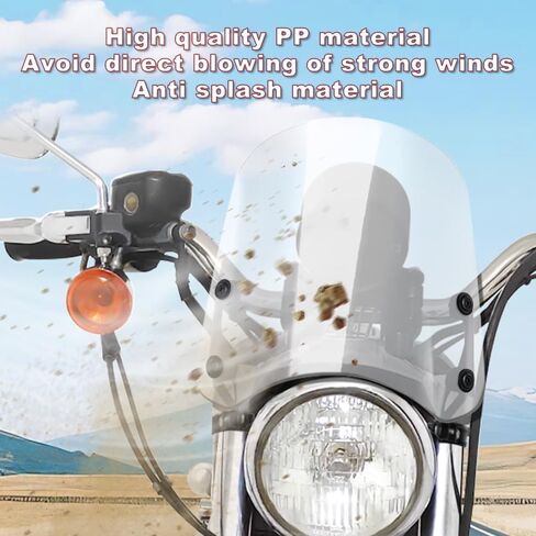 الزجاج الأمامي Xitomer متوافق مع Harley Sportster 883 XL883 1200 Custom XL1200 Low 2004-2019 الزجاج الأمامي للدراجات النارية مع دعامة (دخان) in Saudi Arabia