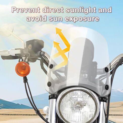 الزجاج الأمامي Xitomer متوافق مع Harley Sportster 883 XL883 1200 Custom XL1200 Low 2004-2019 الزجاج الأمامي للدراجات النارية مع دعامة (دخان) in Saudi Arabia