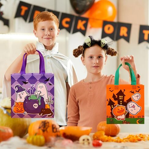 10pcs Large Christmas Party Favors Bags,Reusable Christmas Gift Bags with Handles for Xmas Decoration,Santa Claus Candy Goodie Bags,Christmas Treat Bags in Saudi Arabia