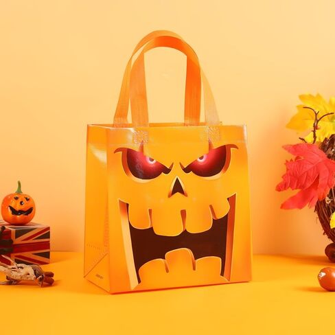 10pcs Large Christmas Party Favors Bags,Reusable Christmas Gift Bags with Handles for Xmas Decoration,Santa Claus Candy Goodie Bags,Christmas Treat Bags in Saudi Arabia