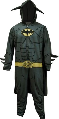 Bioworld Merchandising Men's Batman One Piece Fleece Pajama with Hood and Cape in Saudi Arabia